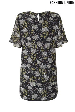 Fashion Union Floral Shift Dress